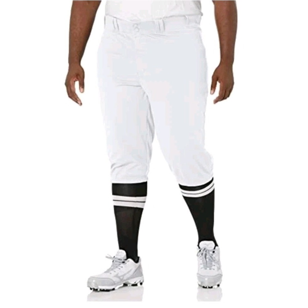 Adidas Baseball Knee Length Pants‎  White Men's Sz Large HF6293 New
